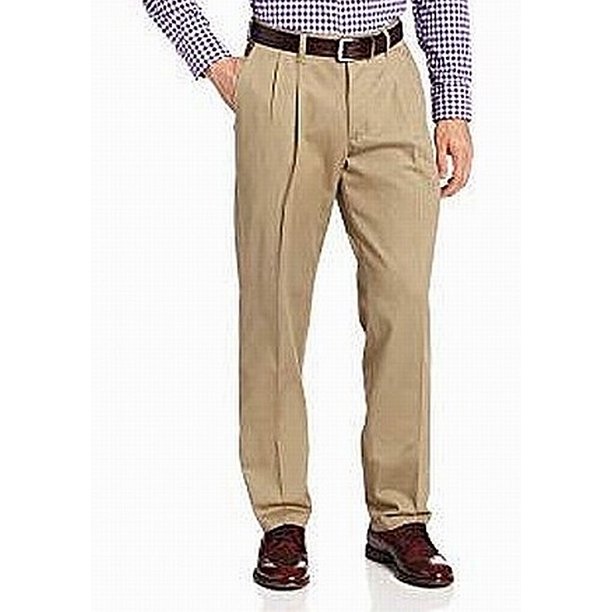 Lee Lee NEW Beige Mens Size 38x29 StraightLeg Khakis PleatFront