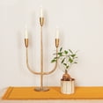 thumbnail image 3 of Creative Co-Op Hand-Forged Metal Candelabra, Antique Copper Finish, 3 of 9
