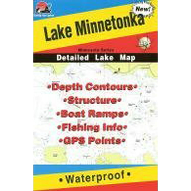 Map Of Lake Minnetonka By Fishing Hot Spots Walmart Com Walmart Com