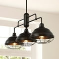 thumbnail image 5 of JONATHAN Y Levi 40.5" 3-Light Industrial Farmhouse Iron Linear LED Pendant, Oil Rubbed Bronze, 5 of 10