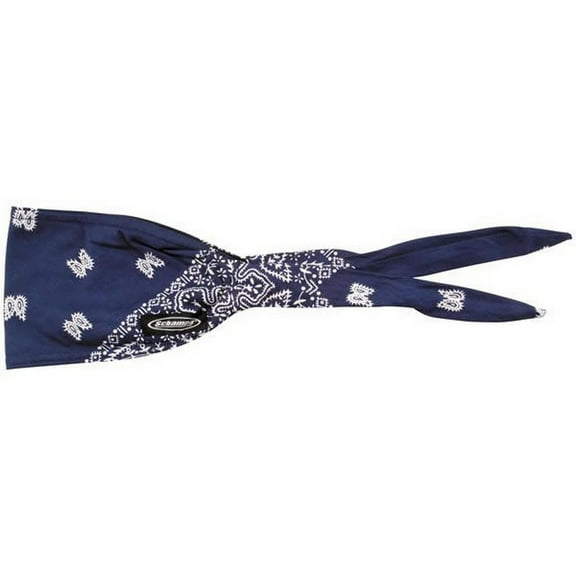 Schampa & Dirt Skins Old School Bandana (One Size Fits Most, Navy Paisley)