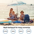thumbnail image 7 of Tinyat Mesh Backpack for Women Men See Through Solid Color Bags Stadium Approved Shoulder Bag for Travel Swim Outdoor, 7 of 7