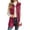 Hot Pink, variant on Women's Vintage Solid Color Button Fashion Casual Lapel Cardigan Jacket Top For Everyday Style