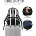thumbnail image 6 of Matein 17'' Laptop Backpack, Flight Approved Carry on Travel Backpack with USB Charging Port and Luggage Strap for Men Women, Gray, 6 of 8