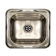 thumbnail image 1 of Whitehaus WH693ABL-POSS Rectangular 14 3/4-Inch Drop-In Bar Sink with a Smooth Surface, Polished Stainless Steel, 1 of 3