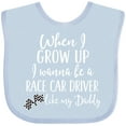 thumbnail image 3 of Inktastic Future Race Car Driver Like Daddy Boys Baby Bib, 3 of 4