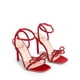 thumbnail image 2 of Sandalias con Lazo de Cristal para Mujer DREAM PAIRS, Satín Rojo, 2 of 7