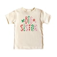 thumbnail image 4 of Big Sister Candy Cane Stripes Shirt for Girls Cute Festive Christmas Sibling Graphic Tee Natural Shirt Youth Medium, 4 of 5