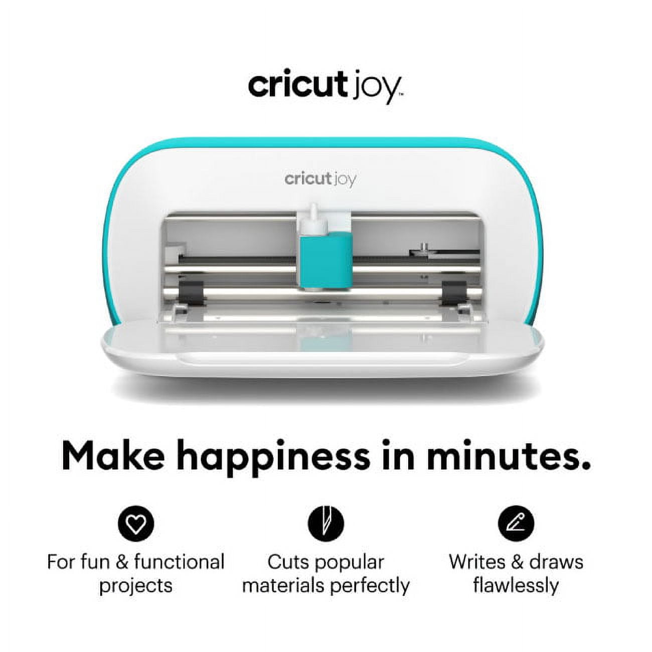Cricut Joy Smart Machine with DIY Vinyl Decal Sampler & Essential Tools Starter Bundle