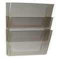 thumbnail image 6 of Storex Letter-Size Unbreakable Plastic Wall Pocket, Smoke, Set of 3, 6-Pack, 6 of 8