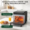 thumbnail image 4 of Kndko 19 Quart Air Fryer, Black, 12 Presets, 1700W, 4 of 9