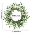 thumbnail image 3 of DefiDgd Spring Summer Greeny Wreaths for Front Door,for Door Wall Decoration Wedding Party Home Farmhouse Decoration, 3 of 7