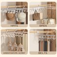 thumbnail image 3 of CHOK 1pc Gray Belt Organizer Hanger  With Rotatable Tie Rack & Multiple Functions For Hat  Underwear  Vest  Shirt Storage, 3 of 7