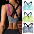 thumbnail image 3 of Necvior Women for Cross X-Back Sports Bra Seamless Removable Padded Workout Vest Underwe, 3 of 16