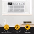 thumbnail image 4 of Whirlpool 18,000 BTU 230V Window-Mounted Air Conditioner with Remote Control, WHAW182CW, 4 of 19