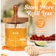 thumbnail image 4 of Honey Pot Set CLEVLI, recipiente de vidrio para miel, 350 ml, con tapa, 4 of 7