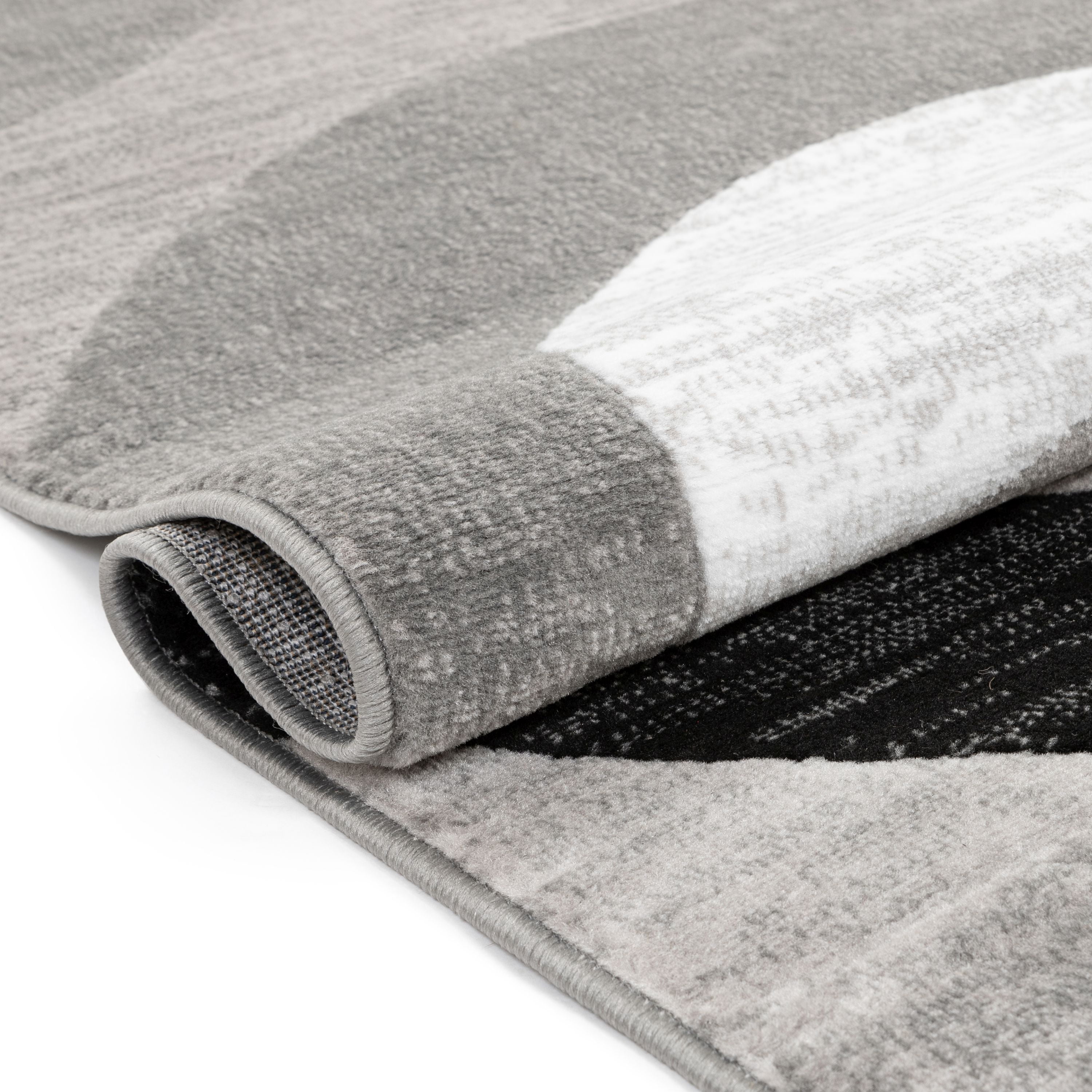 Well Woven Dulcet Bingo Modern Geometric Grey 7'10" x 9'10" Area Rug