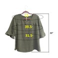 thumbnail image 5 of Paw Drazzel Boutique Women's Casualwear, Full Shoulder, 3/4 Sleeve, Size 12 Blouse, 5 of 5