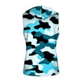 thumbnail image 5 of DDAPJ pyju Sleeveless Hoodies for Men Workout Hooded Tank Tops Camouflage Print Bodybuilding Cut Off T Shirt Athletic Muscle Shirts Blue M, 5 of 8