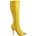 thumbnail image 3 of *5" Plain Stretch Knee Boot, Side Zip - Yellow Str Pat, 11, 3 of 5