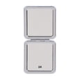 thumbnail image 2 of MINISO Deluxe Dual-sided Square Makeup Mirror - Portable Travel Light Makeup Mini Mirror Folding Cosmetic Pocket Small Tote Bag Glow In The Dark Mirror For Girls Makeup, 2 of 3