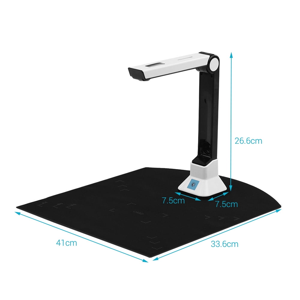 Dazzduo Scanner,Definition Scanner Capture Portable 10 Definition Capture Size A4 Document Camera File Document 10 Definition Scanner A4 Document Camera File Support 7 Camera File Support