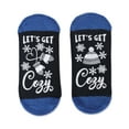 thumbnail image 4 of MeMoi Women's Let's Get Cozy Low-Cut Non-Skid Socks - Womens - Female, 9-11, Navy, 4 of 6