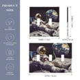 thumbnail image 2 of Yayeee Toggle Light Switch Wall Plate 2-Gang 4.56"x4.48" Decorative Outlet Cover, Beige Astronaut, 2 of 7