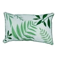 thumbnail image 1 of Cojín Decorativo Home Trends Rectangular Hojas Blanco, 1 of 4