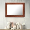 thumbnail image 7 of Stonebriar 24" x 18" Redwood Country Rustic Rectangle Wood Wall Mirror, 7 of 7