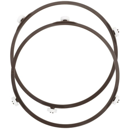 

2pcs Oven Support Ring Microwave Turntable Plate Roller Oven Support Wheel Ring