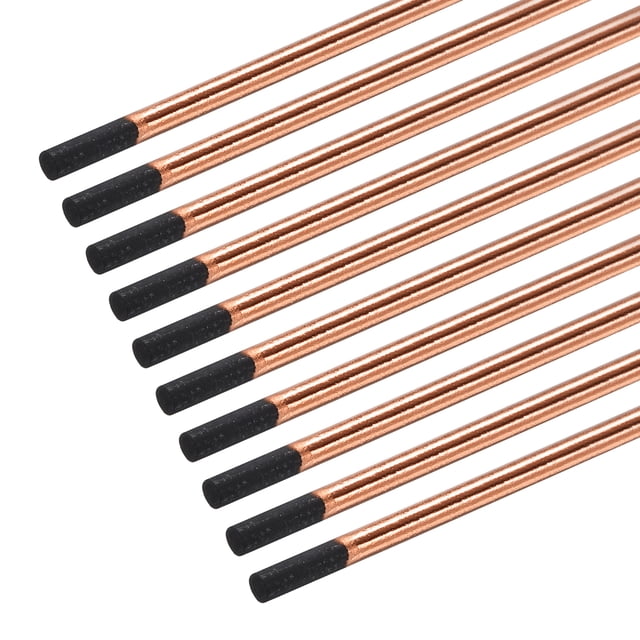 10pcs 9mmx355mm(3/8"x14") Carbon Arc Air Gouging Rods Copper Graphite Coated Gouging Electrode Rods