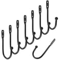 thumbnail image 1 of HEANUJJ 10Ud De Pared Decorativos De Metal Para Colgar Ropa Color Negro Duraderos, 1 of 8