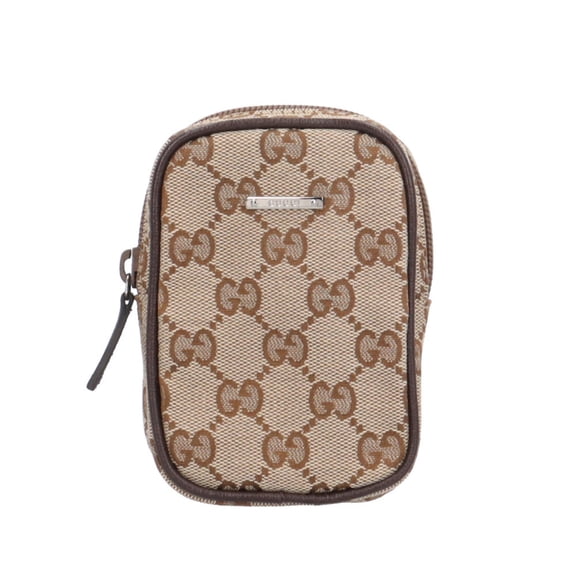 Pre-Owned Gucci GG Canvas Pouch, 115249, Women's. (Good)