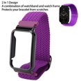 thumbnail image 3 of Bracelet Tressé, pour Mi Band 7 Pro Réglable Élastique en Nylon avec Cadre de Protection, 3 of 8