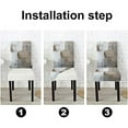 thumbnail image 5 of Forros para Sillas De Comedor Stretch Parsons Chair Slipcovers Universal Removable Washable Chair Seat Covers Protector for Dining Room Kitchen Hoteland Party, 5 of 6