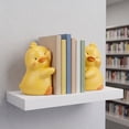 thumbnail image 4 of Unique Bargains 2Pcs Modern Resin Book Stoppers Book Ends Yellow 6.7*3.9*5.1inch, 4 of 5