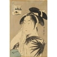 thumbnail image 2 of Kitagawa Utamaro 17x24 Gold Ornate Framed and Double Matted Museum Art Print Titled - The Widow of Asahiya (Between 1795 and 1796), 2 of 4