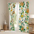 thumbnail image 3 of Homewish Boho Wild Flower Black Out Curtains,Vintage Flower Curtains Pack of 2 (42x63 Each),Beige Green Bedroom Curtains For Adults,Microfiber Bedroom Decor, 3 of 6