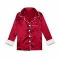 thumbnail image 5 of A Two Piece Of Long Sleeve Lapel Top And High Waist Pants For Family Kid Outfits, 5 of 7