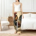thumbnail image 5 of Women Pajama Pants Casual Lightweight Lounge Yoga Bottoms, Vintage Rooster Art, 5 of 5