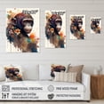 thumbnail image 4 of Designart Cute Monkey Floral Art I Canvas Wall Art, 4 of 5