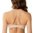 thumbnail image 2 of MELENECA Women’s Heavy Padded Push Up with Lift Multiway Underwire Strapless Bra Beige 30DD, 2 of 6