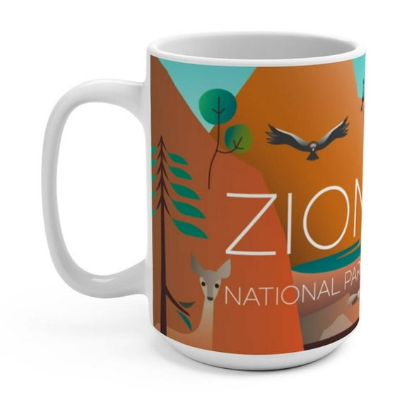 ZION NATIONAL PARK 11 OZ OR 15 OZ CERAMIC MUG