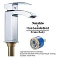 thumbnail image 3 of Aquaterior Modern 1 Hole Bathroom Faucet Vanity Sink Basin DIY Hotel Chrome 3.53lbs, 3 of 10