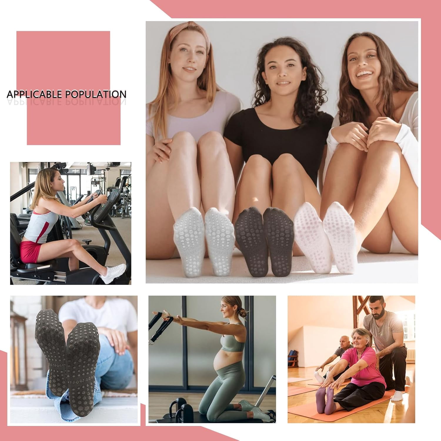 BULLINT Women Yog Socks,Grip Piltes Socks Kuwit | Ubuy