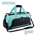thumbnail image 3 of Bolsa de gimnasio FocusGear Ultimate 2.0, duradera, 10 compartimentos, verde azulado, 3 of 7