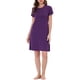 thumbnail image 2 of INSPIRE CHIC Camisones de Mujer Vestido de Lounge Pijamas Cuello Redondo con Bolsillos Noche S Púrpura, 2 of 5