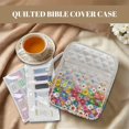 thumbnail image 3 of Pzuqiu Hippie Flower Bible Cover Womens Large Qulited Bible Case with Handle Book Cover Carrying Holder Bag Scripture Case Church Bag Protective for Church,Study,Spiritual, 3 of 7