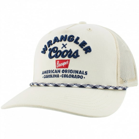 Coors X Wrangler American Original White Trucker Hat